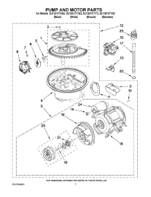 06 - Pump And Motor Parts parts for Whirlpool Dishwasher DU1301XTVS2 from AppliancePartsPros.com