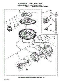 06 - Pump And Motor Parts parts for Whirlpool Dishwasher GU2275XTVY1 from AppliancePartsPros.com