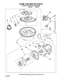 06 - Pump And Motor Parts parts for Whirlpool Dishwasher DP1040XTXQ0 from AppliancePartsPros.com