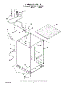 11 - Cabinet Parts parts for Whirlpool Dishwasher DP1040XTXQ0 from AppliancePartsPros.com