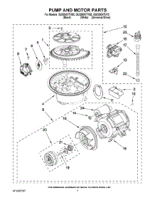 06 - Pump And Motor Parts parts for Whirlpool Dishwasher GU3200XTVQ2 from AppliancePartsPros.com