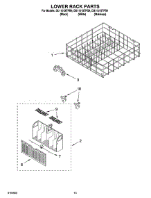 11 - Lower Rack Parts, Optional Parts (Not Included) parts for Whirlpool Dishwasher DU1101XTPB9 from AppliancePartsPros.com