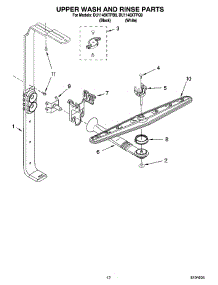 10 - Upper Wash And Rinse Parts parts for Whirlpool Dishwasher DU1148XTPB9 from AppliancePartsPros.com