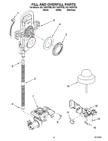 06 - Fill And Overfill Parts parts for Whirlpool Dishwasher DU1145XTPQ9 from AppliancePartsPros.com