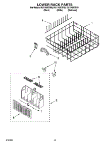 11 - Lower Rack Parts, Optional Parts (Not Included) parts for Whirlpool Dishwasher DU1145XTPQ9 from AppliancePartsPros.com