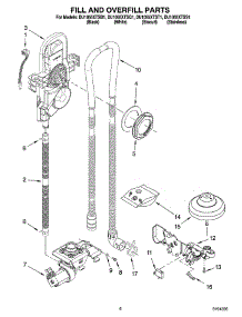 06 - Fill And Overfill Parts parts for Whirlpool Dishwasher DU1055XTSS1 from AppliancePartsPros.com