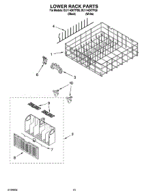 11 - Lower Rack Parts, Optional Parts (Not Included) parts for Whirlpool Dishwasher DU1148XTPQ9 from AppliancePartsPros.com