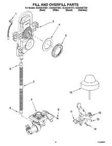 06 - Fill And Overfill Parts parts for Whirlpool Dishwasher GU2455XTST1 from AppliancePartsPros.com