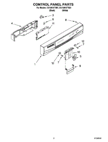 02 - Control Panel Parts parts for Whirlpool Dishwasher DU1201XTSQ1 from AppliancePartsPros.com