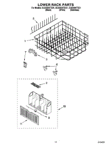 11 - Lower Rack Parts, Optional Parts (Not Included) parts for Whirlpool Dishwasher GU2200XTSS1 from AppliancePartsPros.com