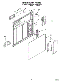 02 - Inner Door Parts parts for Whirlpool Dishwasher DU948PWSQ0 from AppliancePartsPros.com
