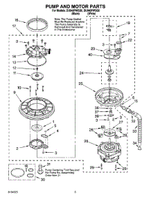 04 - Pump And Motor Parts parts for Whirlpool Dishwasher DU948PWSQ0 from AppliancePartsPros.com
