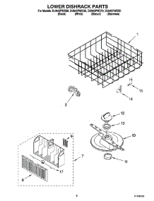 06 - Lower Dishrack Parts, Optional Parts (Not Included) parts for Whirlpool Dishwasher DU945PWST0 from AppliancePartsPros.com