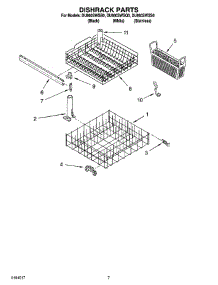 06 - Dishrack Parts, Optional Parts (Not Included) parts for Whirlpool Dishwasher DU860SWSB0 from AppliancePartsPros.com