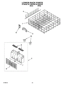 11 - Lower Rack Parts, Optional Parts (Not Included) parts for Whirlpool Dishwasher DU1148XTPQ8 from AppliancePartsPros.com