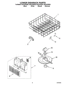 06 - Lower Dishrack Parts, Optional Parts (Not Included) parts for Whirlpool Dishwasher DU915PWST0 from AppliancePartsPros.com