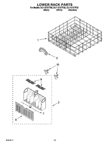 11 - Lower Rack Parts, Optional Parts (Not Included) parts for Whirlpool Dishwasher DU1101XTPB8 from AppliancePartsPros.com