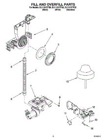 06 - Fill And Overfill Parts parts for Whirlpool Dishwasher DU1101XTPQ8 from AppliancePartsPros.com