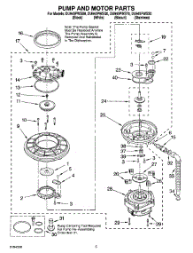 04 - Pump And Motor Parts parts for Whirlpool Dishwasher DU945PWSS0 from AppliancePartsPros.com