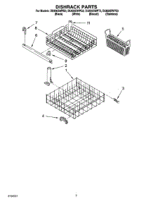 06 - Dishrack Parts, Optional Parts (Not Included) parts for Whirlpool Dishwasher DU850SWPB3 from AppliancePartsPros.com