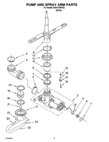 04 - Pump And Spray Arm Parts parts for Whirlpool Dishwasher DU811SWPQ3 from AppliancePartsPros.com