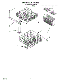 06 - Dishrack Parts, Optional Parts (Not Included) parts for Whirlpool Dishwasher DU811SWPQ3 from AppliancePartsPros.com