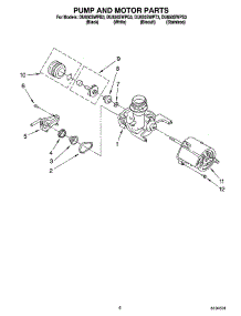 05 - Pump And Motor Parts parts for Whirlpool Dishwasher DU850SWPS3 from AppliancePartsPros.com