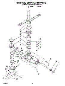 04 - Pump And Spray Arm Parts parts for Whirlpool Dishwasher DU810SWPQ3 from AppliancePartsPros.com