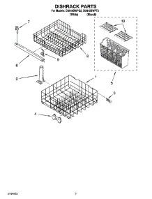 06 - Dishrack Parts, Optional Parts (Not Included) parts for Whirlpool Dishwasher DU810SWPT3 from AppliancePartsPros.com