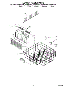 11 - Lower Rack Parts, Optional Parts (Not Included) parts for Whirlpool Dishwasher GU2700XTSB0 from AppliancePartsPros.com