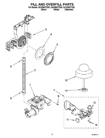 06 - Fill And Overfill Parts parts for Whirlpool Dishwasher GU3200XTSB0 from AppliancePartsPros.com