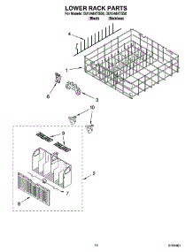 11 - Lower Rack Parts, Optional Parts (Not Included) parts for Whirlpool Dishwasher DU1248XTSS0 from AppliancePartsPros.com