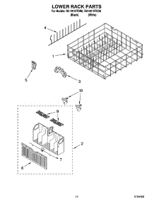 11 - Lower Rack Parts, Optional Parts (Not Included) parts for Whirlpool Dishwasher DU1201XTSB0 from AppliancePartsPros.com