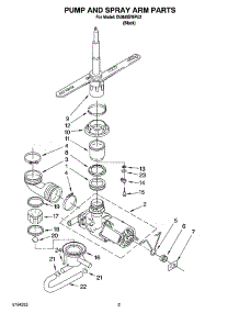 04 - Pump And Spray Arm Parts parts for Whirlpool Dishwasher DU840SWPU2 from AppliancePartsPros.com