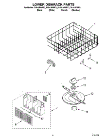 06 - Lower Dishrack Parts, Optional Parts (Not Included) parts for Whirlpool Dishwasher DU915PWPT2 from AppliancePartsPros.com
