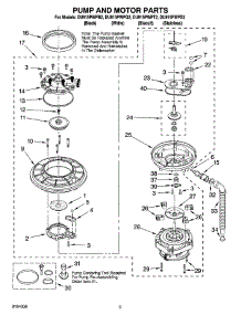 04 - Pump And Motor Parts parts for Whirlpool Dishwasher DU915PWPB2 from AppliancePartsPros.com