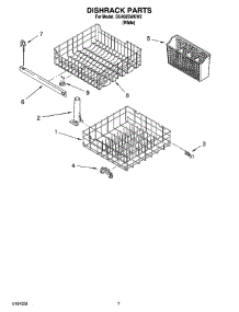06 - Dishrack Parts, Optional Parts (Not Included) parts for Whirlpool Dishwasher DU400SWKW2 from AppliancePartsPros.com