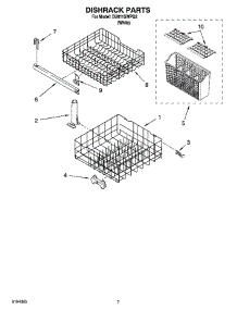 06 - Dishrack Parts, Optional Parts (Not Included) parts for Whirlpool Dishwasher DU811SWPQ2 from AppliancePartsPros.com