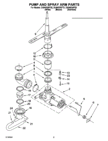 04 - Pump And Spray Arm Parts parts for Whirlpool Dishwasher DU840SWPQ2 from AppliancePartsPros.com