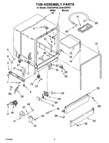 03 - Tub Assembly Parts parts for Whirlpool Dishwasher DU810SWPQ2 from AppliancePartsPros.com