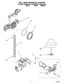 06 - Fill And Overfill Parts parts for Whirlpool Dishwasher GU3600XTRY1 from AppliancePartsPros.com