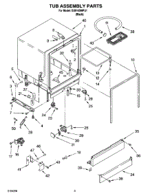 03 - Tub Assembly Parts parts for Whirlpool Dishwasher DU810SWPU1 from AppliancePartsPros.com