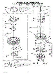 04 - Pump And Motor Parts parts for Whirlpool Dishwasher DU930PWPT1 from AppliancePartsPros.com