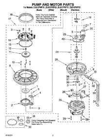 04 - Pump And Motor Parts parts for Whirlpool Dishwasher DU915PWPS1 from AppliancePartsPros.com