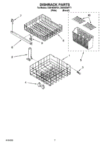 06 - Dishrack Parts, Optional Parts (Not Included) parts for Whirlpool Dishwasher DU810SWPQ1 from AppliancePartsPros.com