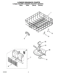 06 - Lower Dishrack Parts, Optional Parts parts for Whirlpool Dishwasher DU915PWPQ1 from AppliancePartsPros.com