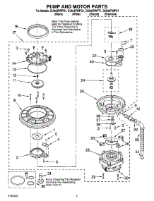 04 - Pump And Motor Parts parts for Whirlpool Dishwasher DU945PWPB1 from AppliancePartsPros.com