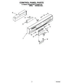 02 - Control Panel Parts parts for Whirlpool Dishwasher GU2548XTPQ6 from AppliancePartsPros.com