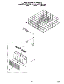11 - Lower Rack Parts, Optional Parts (Not Included) parts for Whirlpool Dishwasher DU1101XTPQ6 from AppliancePartsPros.com