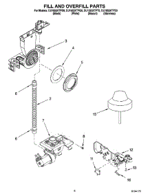 06 - Fill And Overfill Parts parts for Whirlpool Dishwasher DU1055XTPQ0 from AppliancePartsPros.com